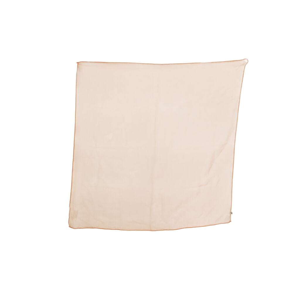 Orange Sheer Square Scarf 30x30 Lightweight Chiffon Style Neck Hair Wrap Bandana - Picture 1 of 11